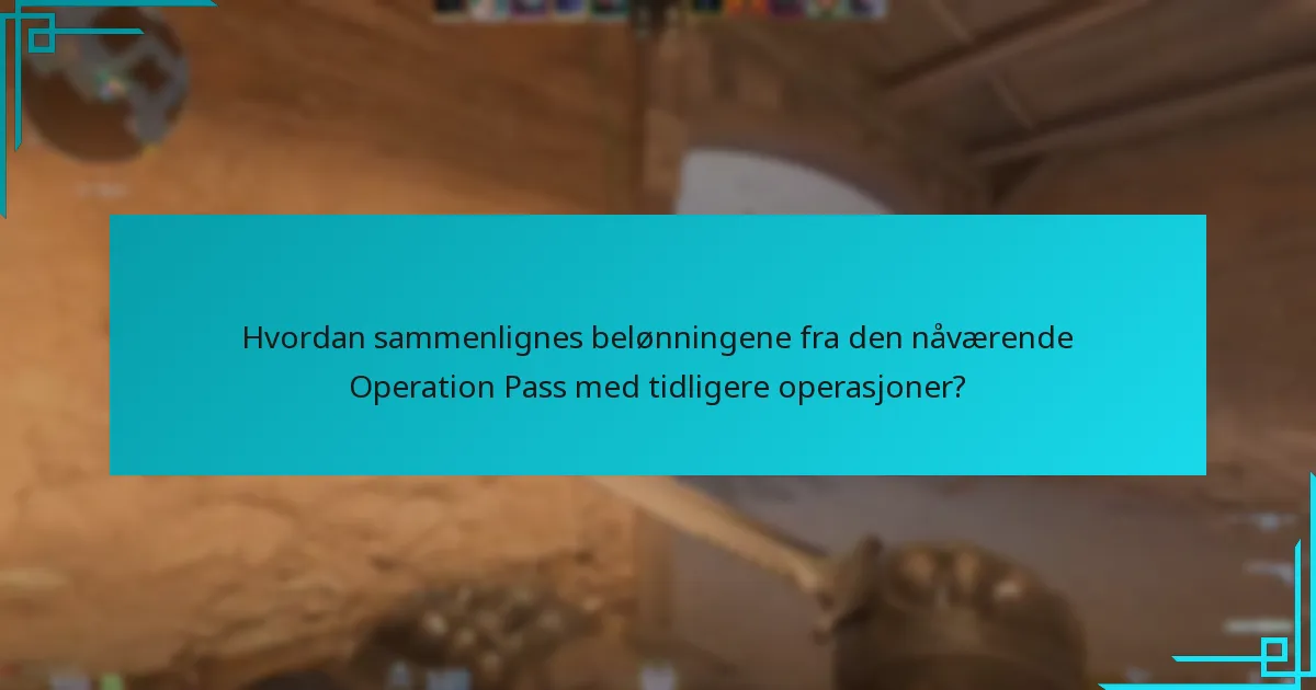 Hvordan sammenlignes belønningene fra den nåværende Operation Pass med tidligere operasjoner?